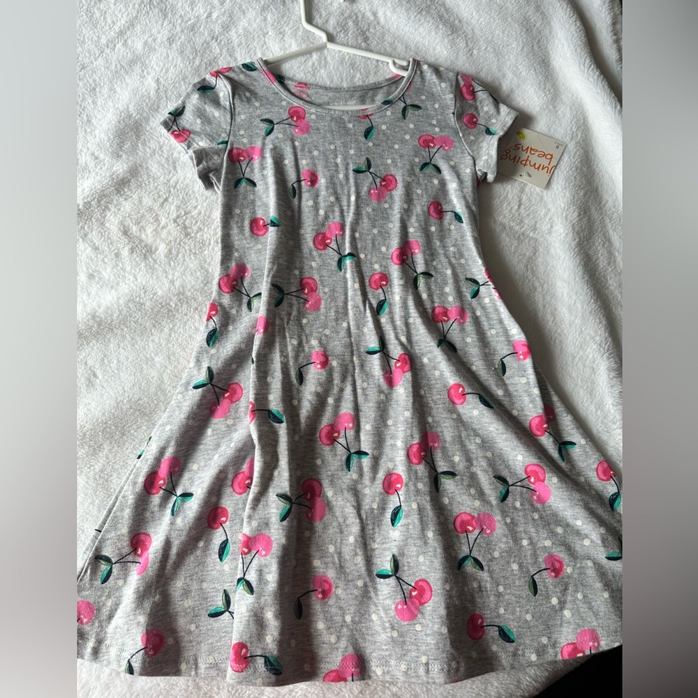 Girls cherry summer dress